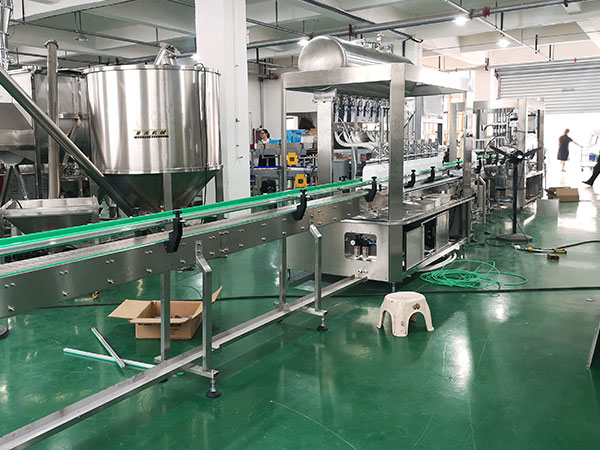 直线式定量灌装机生产线