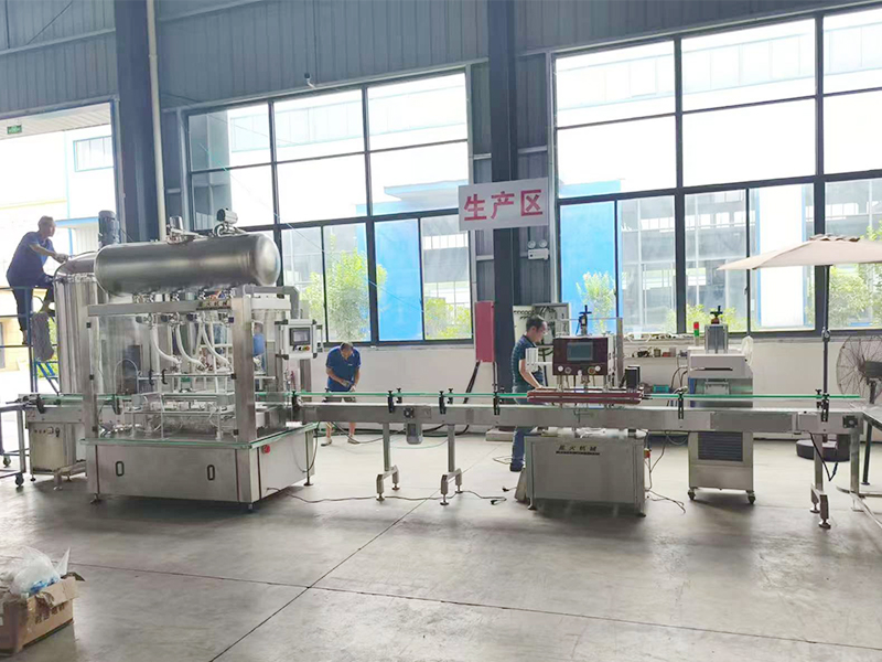 天津洗衣液灌装机厂家实地生产案例实拍图