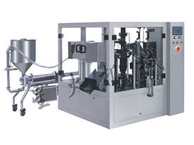 全自动给袋式辣椒酱灌装机